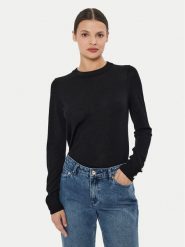 MICHAEL Michael Kors Sweter MS460XH4VR Czarny Regular Fit. Czarne swetry klasyczne damskie MICHAEL Michael Kors, m, z wełny, bez kołnierzyka. Za 439.99 zł.