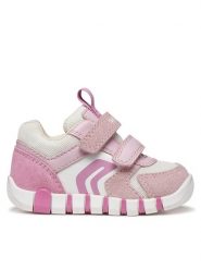 Geox Sneakersy B Iupidoo Girl B3558C 02214 C5825 Różowy. Czerwone buty sportowe dziewczęce Geox, bez wzorów, z materiału, bez zapięcia. Za 269.99 zł.