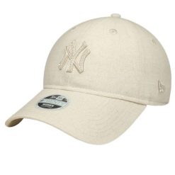 Czapka z daszkiem damska 9TWENTY Midi Linen New York Yankees Cap. Brązowe czapki z daszkiem damskie New Era, bez wzorów, z bawełny. Za 129.99 zł.