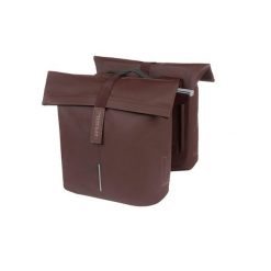 Podwójna torba „City Double Pannier Bag MIK 2.0”, kolor rdzawoczerwony. Brązowe shopper bag BASIL, bez wzorów, duże, bez dodatków. Za 469.00 zł.