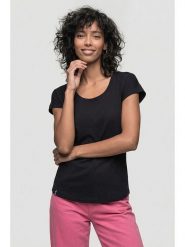 Alife and kickin Koszulka "Eira" w kolorze czarnym rozmiar: L. Czarne bluzki damskie Alife and Kickin, l, bez wzorów, z bawełny, bez kołnierzyka, bez ramiączek. Za 60.99 zł.