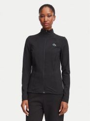 Lacoste Bluza techniczna SF0145 Czarny Slim Fit. Czarne bluzy damskie Lacoste, bez wzorów, z syntetyku, bez kaptura. Za 364.99 zł.