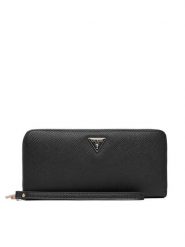 Guess Portfel Gilda SLG SWZG97 47146 Czarny. Czarne portfele damskie Guess, z aplikacjami, ze skóry. Za 294.99 zł.