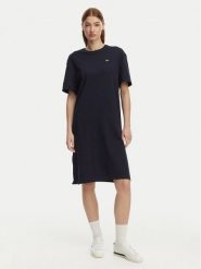 Lacoste Sukienka codzienna EF2883 Granatowy Oversize. Niebieskie sukienki damskie Lacoste, bez wzorów, z bawełny, bez ramiączek. Za 529.99 zł.
