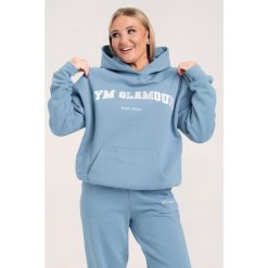 Bluza fitness damska Gym Glamour college sky. Niebieskie bluzy damskie GYM GLAMOUR, xl, bez wzorów, bez kaptura. Za 199.99 zł.