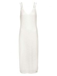 Herrlicher Sukienka w kolorze kremowym rozmiar: M. Brązowe sukienki damskie Herrlicher, bez wzorów, bez ramiączek. Za 152.99 zł.