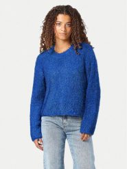 Noisy May Sweter Sassy 27029424 Niebieski Relaxed Fit. Niebieskie swetry klasyczne damskie Noisy may, m, z syntetyku, bez kołnierzyka. W wyprzedaży za 89.99 zł.