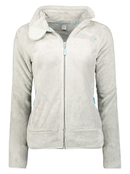 Geographical Norway Kurtka polarowa "Upaline" w kolorze szarym rozmiar: XL. Szare kurtki damskie Geographical Norway, xl, bez wzorów, z polaru, bez kaptura. Za 87.40 zł.