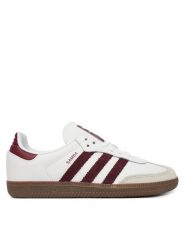 Adidas Sneakersy Samba Og KZ8684 Biały. Białe buty sportowe dziewczęce Adidas, ze skóry, bez zapięcia. Za 399.99 zł.