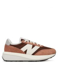 New Balance Sneakersy U370AI Brązowy. Brązowe obuwie sportowe damskie New Balance, ze skóry, bez zapięcia. W wyprzedaży za 349.99 zł.