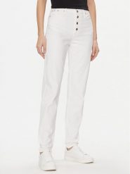 Calvin Klein Jeans Jeansy J20J222765 Biały Mom Fit. Białe jeansy damskie Calvin Klein Jeans. Za 299.99 zł.