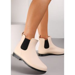 Beżowe Kalosze Thelamene. Brązowe kalosze damskie Renee, bez wzorów, za kostkę. Za 59.99 zł.