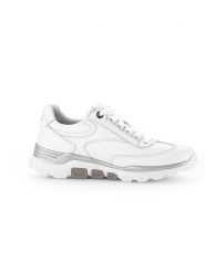 Gabor Skórzane sneakersy w kolorze białym rozmiar: 38. Białe obuwie sportowe damskie Gabor, bez zapięcia. Za 302.95 zł.