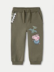 NAME IT Spodnie dresowe PEPPA PIG 13233915 Zielony Regular Fit. Zielone spodnie dresowe chłopięce Name it, z bawełny. Za 79.99 zł.