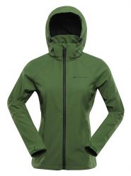 Alpine Pro Kurtka softshellowa "Hoora" w kolorze zielonym rozmiar: L. Zielone kurtki sportowe damskie Alpine Pro, l, bez wzorów, bez kaptura. Za 304.95 zł.