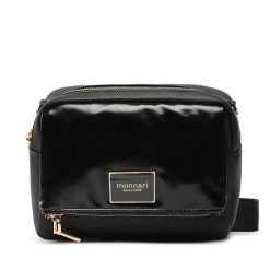 Torebka Monnari. Czarne listonoszki damskie Monnari, bez wzorów, bez dodatków. Za 219.99 zł.