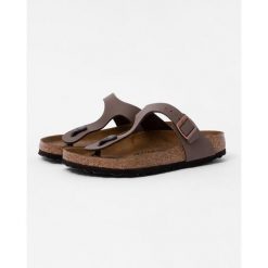 Klapki Birkenstock Gizeh Birkibuc Dorosłych. Szare klapki damskie Birkenstock, bez wzorów, z materiału, bez obcasa, bez zapięcia. Za 565.00 zł.