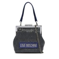 Torebka LOVE MOSCHINO. Niebieskie torebki wieczorowe damskie Love Moschino, bez wzorów, bez dodatków. Za 489.99 zł.