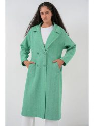 Bigdart Płaszcz przejściowy w kolorze miętowym rozmiar: 36. Zielone płaszcze damskie Bigdart, bez wzorów, bez kaptura. Za 143.99 zł.