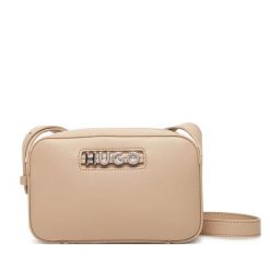 Torebka HUGO. Brązowe listonoszki damskie Hugo, bez wzorów, bez dodatków. Za 379.99 zł.