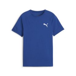Puma Koszulka Evostripe 67919517. Niebieskie bluzki damskie Puma, bez wzorów, bez kołnierzyka, bez ramiączek. Za 67.99 zł.