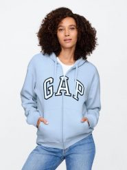 GAP Bluza w kolorze błękitnym rozmiar: XL. Niebieskie bluzy damskie GAP, xl, bez wzorów, bez kaptura. Za 123.45 zł.