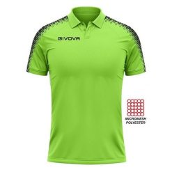 Sportowa koszulka polo Givova Apple Green 2XL. Zielone koszulki sportowe damskie Givova, m, bez wzorów, z materiału, bez ramiączek, do piłki nożnej. Za 95.18 zł.
