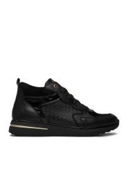 Remonte Sneakersy D1G71-00 Czarny. Czarne obuwie sportowe damskie Remonte, ze skóry, bez zapięcia. Za 309.99 zł.