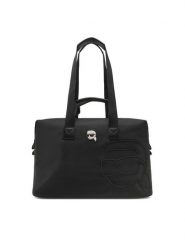 KARL LAGERFELD Torebka A1W30228 Czarny. Czarne shopper bag KARL LAGERFELD, bez wzorów, ze skóry, bez dodatków. Za 719.99 zł.