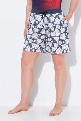 Damskie Szorty sportowe siateczka ryby szeroka nogawka elastyczny pas. Niebieskie spodenki sportowe damskie Ulla Popken, plus size, bez wzorów, z materiału. Za 159.99 zł.