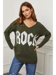 Plume Sweter "Azel" w kolorze khaki rozmiar: S. Brązowe swetry klasyczne damskie Plume, s, z kaszmiru, bez kołnierzyka. Za 133.25 zł.