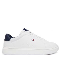 Sneakersy Tommy Hilfiger. Białe bluzki damskie Tommy Hilfiger, s, bez wzorów, bez kołnierzyka, bez ramiączek. Za 304.99 zł.