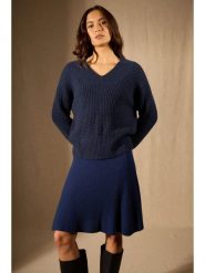 Perfect Cashmere Kaszmirowy sweter "Emeres" w kolorze granatowym rozmiar: L. Niebieskie swetry klasyczne damskie Perfect Cashmere, l, z kaszmiru, bez kołnierzyka. Za 1,087.99 zł.