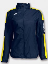 Joma Kurtka przeciwdeszczowa w kolorze granatowo-żółtym rozmiar: XL. Niebieskie kurtki sportowe damskie Joma, xl, bez wzorów, z materiału, bez kaptura. Za 109.78 zł.