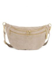 Anna Morellini Skórzana saszetka "Iolanda" w kolorze beżowym - 36 x 22 x 12 cm rozmiar: onesize. Brązowe nerki i saszetki damskie Anna Morellini, bez wzorów, z materiału. Za 260.99 zł.