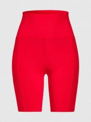 Les Lunes Szorty sportowe "Luna" w kolorze czerwonym rozmiar: M. Czerwone spodenki sportowe damskie Les Lunes, m, bez wzorów, z podwyższonym stanem, outdoorowe. Za 126.99 zł.