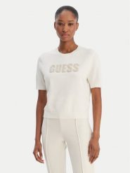 Guess Sweter W6RR47 Z2NQ2 Écru Regular Fit. Swetry klasyczne damskie Guess, xs, z wiskozy, bez kołnierzyka. Za 299.99 zł.