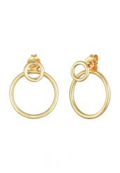 Elli Damskie kolczyki sztyfty okrągłe Geo Trend w srebrze próby 925 Sterling Silver Kolczyki 1 ct. Szare kolczyki damskie Elli, srebrne, na sztyftcie. Za 203.99 zł.