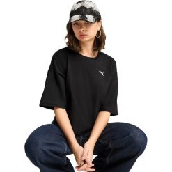 Koszulka Puma Wardrobe Ess Oversized Short Tee Bl, Kobiety. Czarne koszulki damskie Puma, s, bez wzorów, z bawełny, bez ramiączek. Za 290.00 zł.