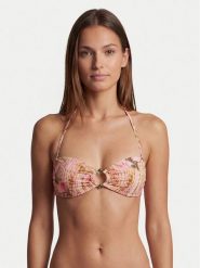 Guess Góra od bikini E6GJ38 MC04R Różowy. Czerwone bikini Guess, z aplikacjami, z syntetyku. Za 369.99 zł.