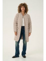 Kaffe Płaszcz pikowany w kolorze beżowym rozmiar: 36. Brązowe płaszcze damskie Kaffe, bez wzorów, bez kaptura. Za 191.42 zł.