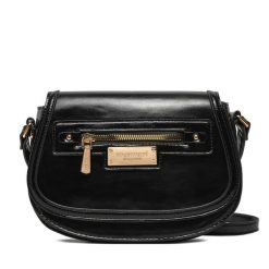 Torebka Monnari. Czarne listonoszki damskie Monnari, bez wzorów, bez dodatków. Za 119.99 zł.