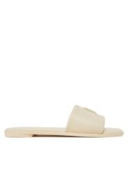 Tommy Hilfiger Klapki Th Logo Hardware Leather Mule FW0FW08806 Écru. Klapki damskie Tommy Hilfiger, bez wzorów, ze skóry, bez obcasa, bez zapięcia. Za 249.99 zł.