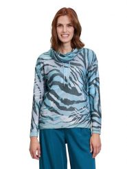 Betty Barclay Sweter w kolorze błękitno-szarym rozmiar: 44. Niebieskie swetry klasyczne damskie Betty Barclay, ze splotem, bez kołnierzyka. Za 173.99 zł.