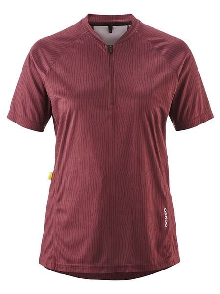 Gonso Koszulka kolarska w kolorze bordowym rozmiar: 40. Czerwone koszulki damskie Gonso, bez wzorów, bez kołnierzyka, bez ramiączek. Za 126.75 zł.