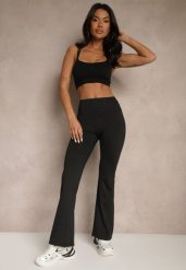 Czarne Spodnie Dzwony Legginsy High Waist Onellin. Czarne legginsy damskie Renee, m, bez wzorów, z jeansu. Za 49.99 zł.