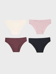 Bezszwowe prążkowane figi 4 pack - wielobarwny. Figi Sinsay, bez wzorów, prążkowane. Za 25.99 zł.