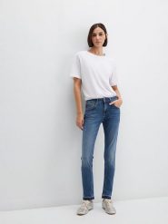 MAVI Dżinsy - Slim fit - w kolorze niebieskim rozmiar: W32/L32. Niebieskie jeansy damskie Mavi. Za 154.95 zł.