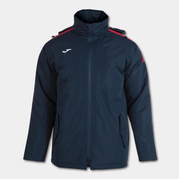 Kurtka wiatroszczelna Joma Trivor. Niebieskie kurtki damskie Joma, bez wzorów, z polaru, z kapturem. Za 347.35 zł.