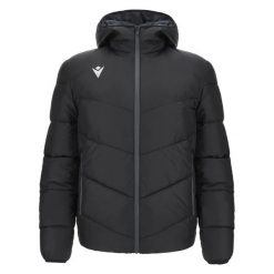 Kurtka puchowa Macron Arctic. Czarne kurtki damskie Macron, xl, bez wzorów, z gumy, z kapturem. Za 425.50 zł.